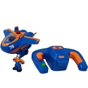 GeoTRAX GeoAir N1251 Blue Flash & Dynamo Dan Remote Control Plane Set 2010